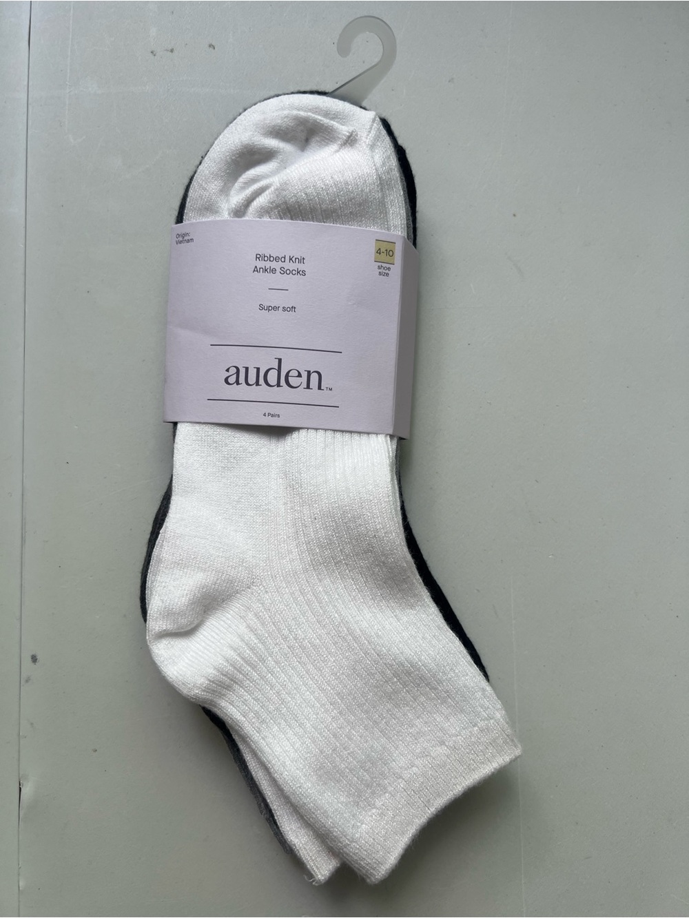 Women's Ultra Soft Everyday Rib-Knit 4pk Ankle Socks